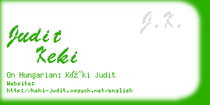 judit keki business card